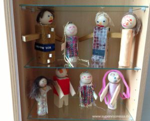 Aufstellung mit Figuren