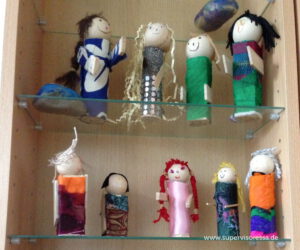 Aufstellung mit Figuren